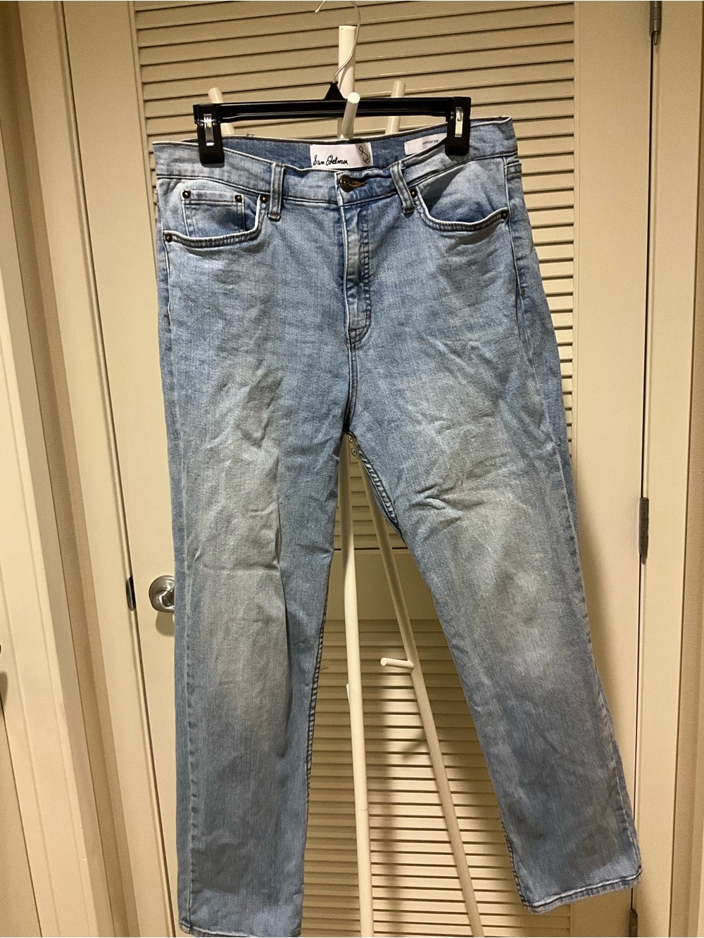 Sam Edelman Light Blue Denim Stovepipe jeans